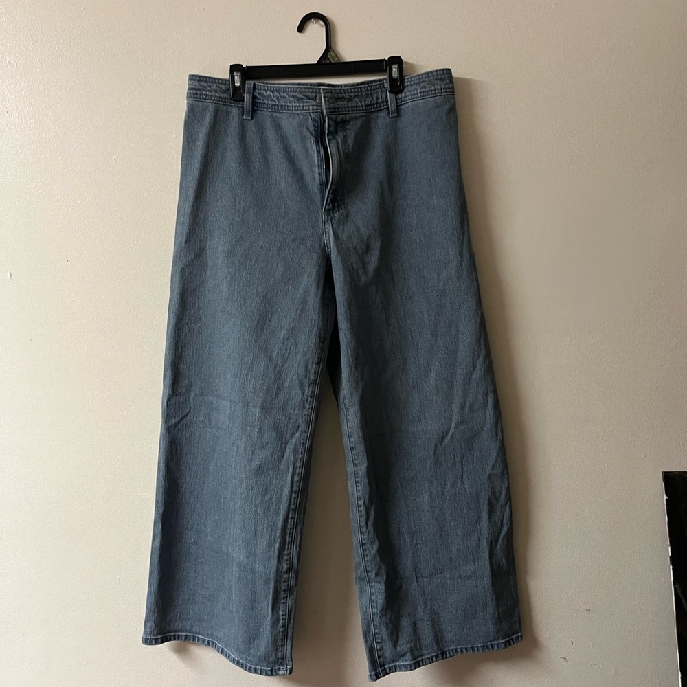 Wide-Leg Denim Jeans